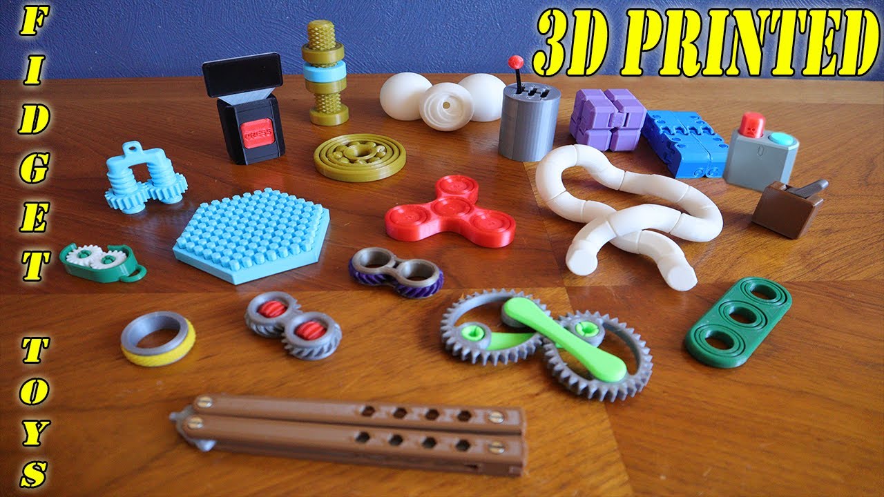 20 Fidget Toys 3D Printed - Youtube