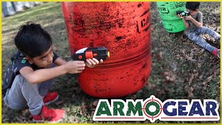 ArmoGear Mini Blasters and Inflatable Battle Barrels