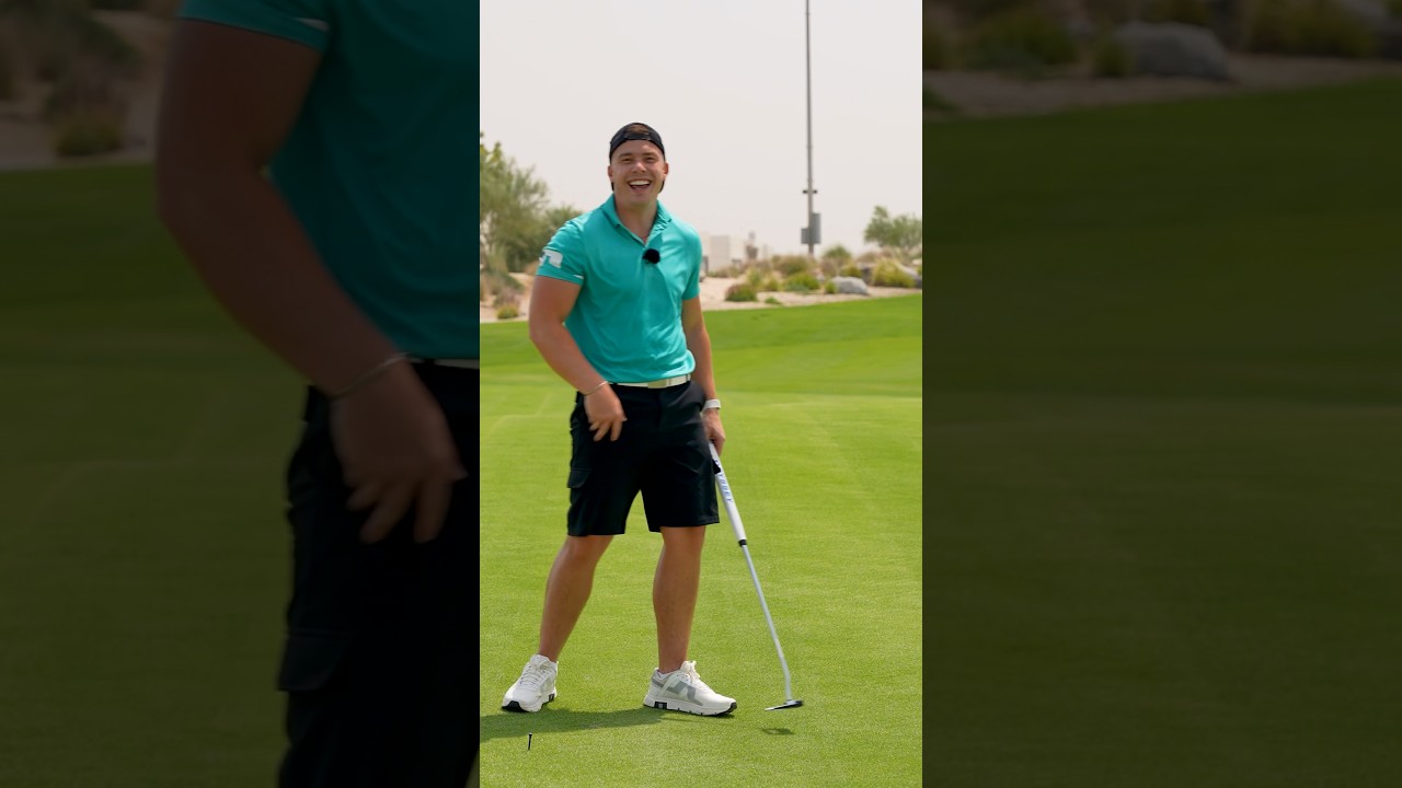 “We all have our funny ways of measuring the wind” 🌬️ #GolfUAE #GolfDubai #GolfChallenge #GolfTok