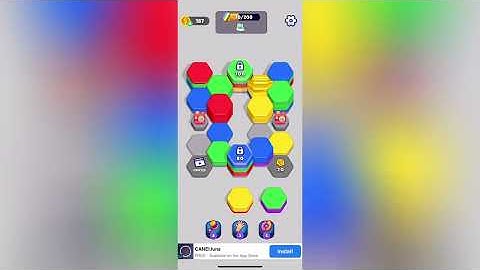 Hexa sort Level 121 Solution Walkthrough 