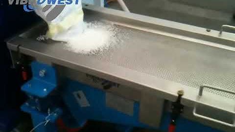 Rectangular Screener mod. VR - Plastic granules sieving - Vibrowest