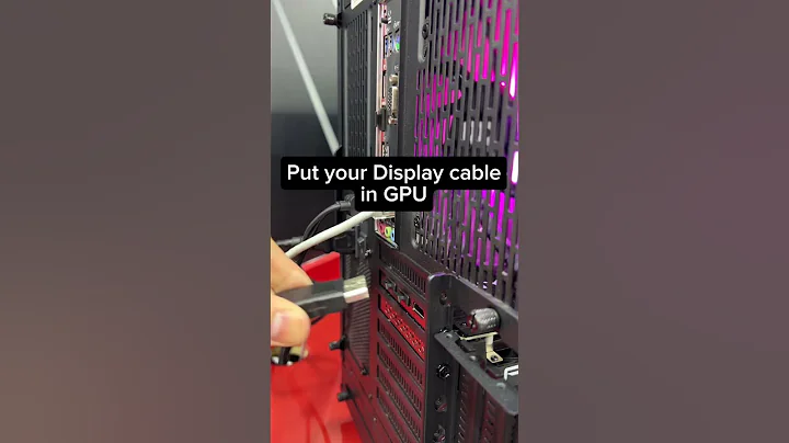 Check this cable connection if your monitor has no signal! 💯🔧