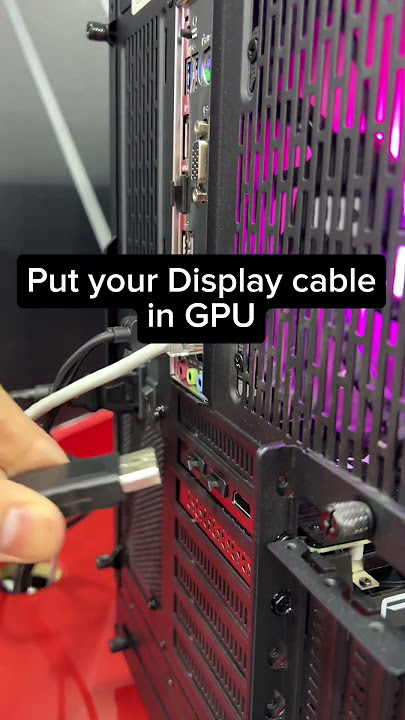 Check this cable connection if your monitor has no signal! 💯🔧
