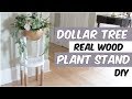 DOLLAR TREE PLANT STAND DIY REAL WOOD