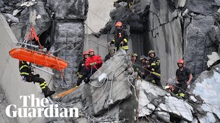 Genoa bridge collapse: rescuers search for survivors Genoa bridge collapse: rescuers search for survivors