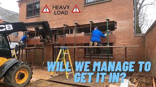 Installing a 750kg steel beam- The biggest steel install on Youtube?