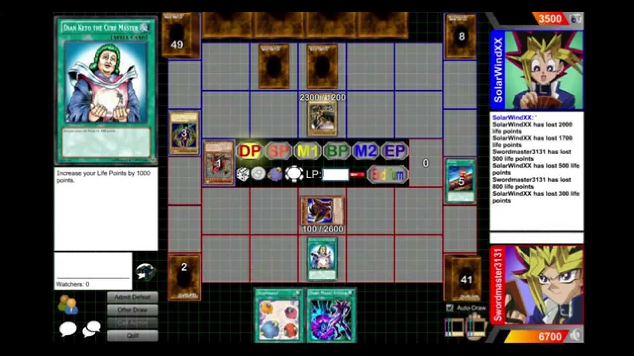Me and colt Play YuGiOh online game duelist network