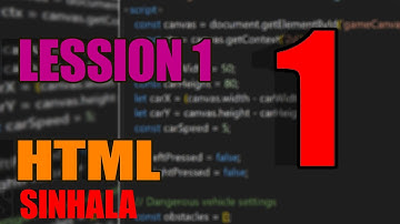 HTML සිංහල PART 1 HTML sinhala tutorial in visual studio code