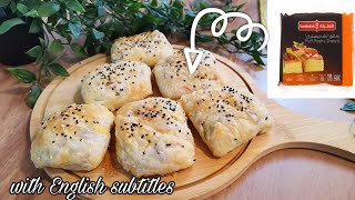 معجنات شهيه بالباف باستري سهله وسريعه ويمكن تخزينها | مأكولات رمضانيه Tasty puffy pastry recipe ?