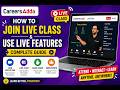 How to Join Live Class &amp; Use Live Class Features | 2 min complete guidance
