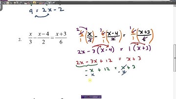 Solving Equations with Fractions (Part 2)