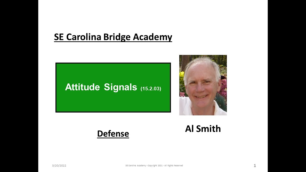 15.2.03  Suit Attitude Defensive Signals