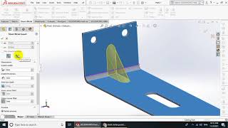 Solidworks Sheetmetal - Bài 7. Lệnh Gusset, Unfold, Fold trong sheet metal