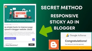How to Add Responsive Bottom Sticky Ads in Blogger | Updated [2022] | Increase Adsence Earning