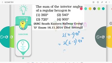 the sum of the interior angles of a regular hexagon is