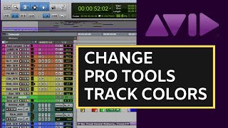 How To Change Track Color in Avid Pro Tools