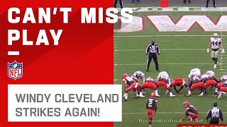 Another Hooked FG in Windy Cleveland
