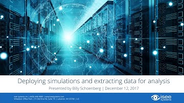 Deploying Simulations and Extracting Data for Analysis