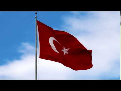 DALGALANAN TÜRK BAYRAĞI | Turkish flag isolated on sky waving | Türk Bayrağı hd