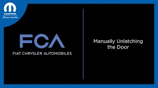 Manually Unlatching the Door | How To | 2025 Chrysler, Dodge, Jeep & Ram Vehicles Schaffer Danhoff Chrysler Dodge