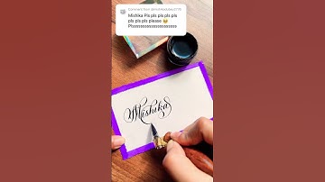 easy pointed pen calligraphy #calligraphy #easycalligraphy #giftidea #pointedpencalligraphy