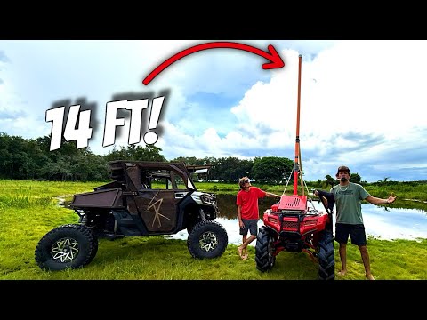 I PUT A 14FT SNORKEL ON MY BUILT HONDA RANCHER