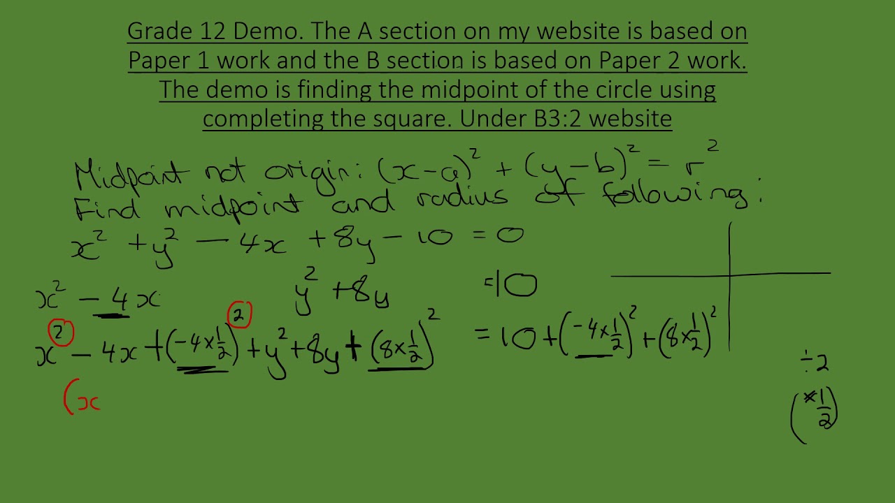 Grade 12 Maths Demo Video by MathsHomeWorkHelp South Africa - YouTube