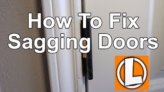 How To Fix Sagging Doors - Easily Align And Square Your Doors Using Shims