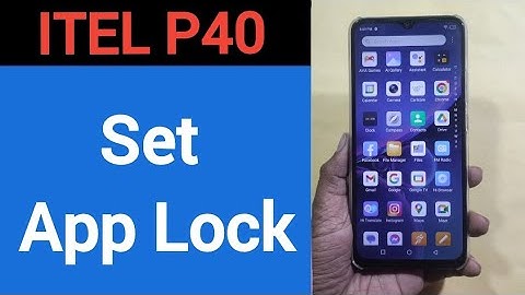 how to set App lock,Itel P40 me Applock kaise set kare