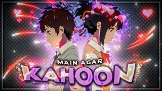 Main Agar Kahoon - Your Name || Hindi Typography [Amv/Edit] #amv #animeamv #amvedits #hindiamv