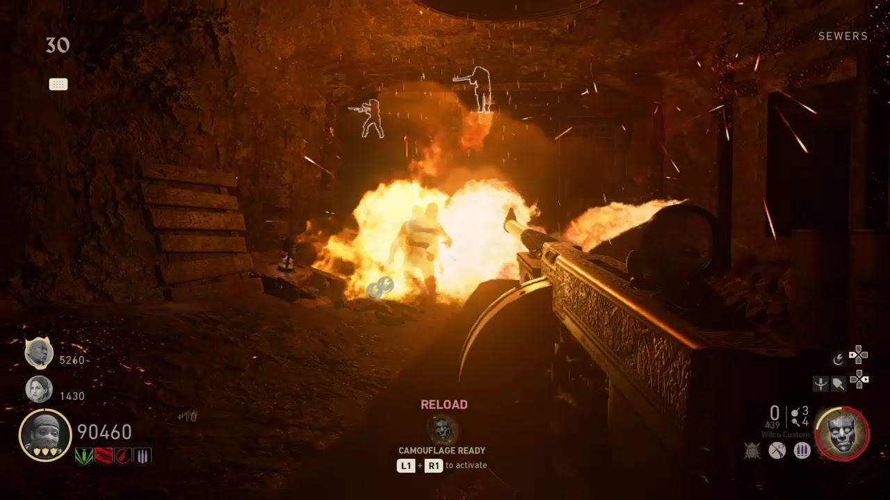 Call of Duty®: WWII Zombies Red Talon visual glitch - YouTube