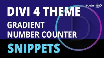 Divi 4 Gradient Number Counter 😎
