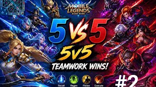Mobile legend 5 vs 5 Teamwork wins|mobile legend| | mobile legend gemply | | mobile legend |