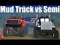 SpinTires MudRunner: NEW Duramax Mud Truck vs Lifted Semi!? (Truck Night)