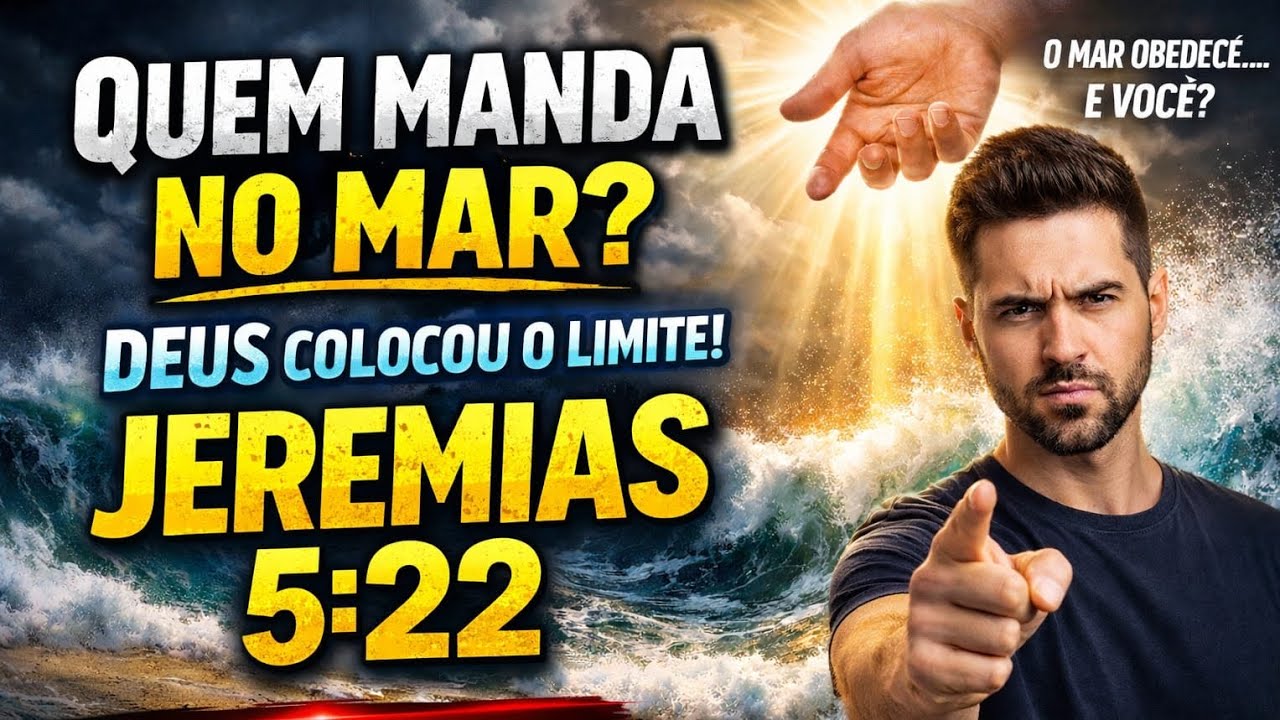 🙏🔥 O MAR OBEDECE A DEUS… E VOCÊ? | Jeremias 5:22 + ORAÇÃO PODEROSA 🙏
