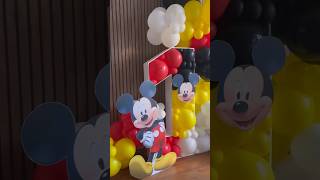 MICKEY MOUSE BIRTHDAY BALLOONS || IDEAS #birthday #balloons #mickeymouse #wow #fun #top #shorts #uae