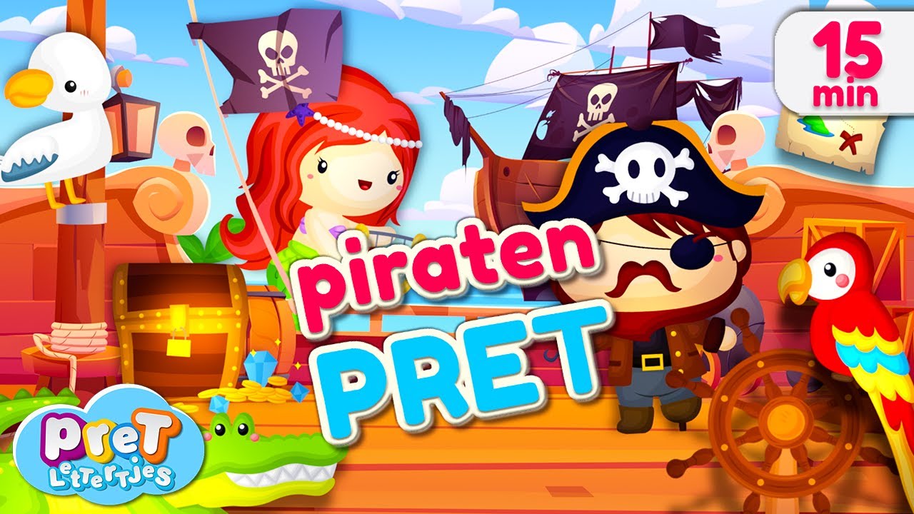 Peuter Piraten Pret 🦜 | Woorden Leren met Pretlettertjes