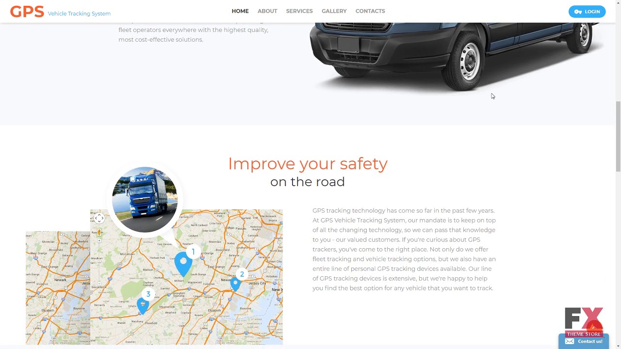 Gps Vehicle Tracking System Website Template Tmt Free Template Har Youtube