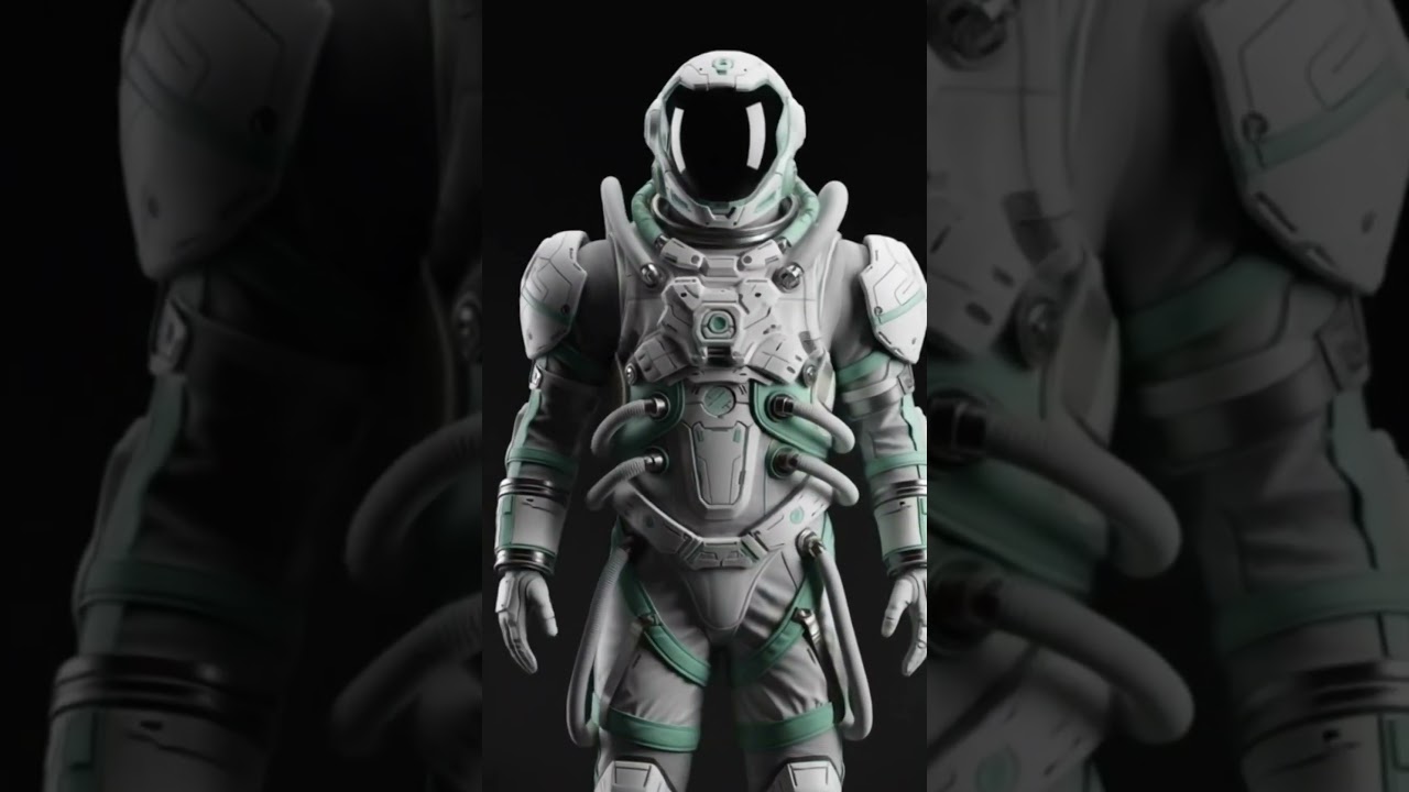 Europa's explorer; Green bodysuit. 