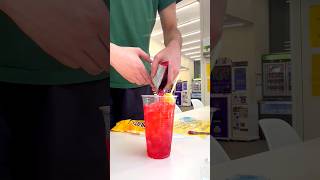 Trying Viral Korean Ice Cup ASMR🥤#icecup#southkorea#drink#asmr#7eleven#convenience#store#short#video