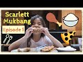 Scarlett Mukbang Ep1. Chicken, pizza with rice!