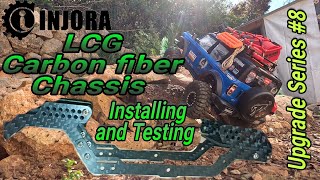 Injora LCG Carbon Fiber Chassis - Installing and Testing - Traxxas Trx4M Bronco #traxxastrx4m