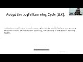 Designing Joyful Learning Journeys: Technology,