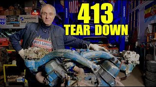 Super Rare Mopar Engine  Chrysler 413 Tear Down