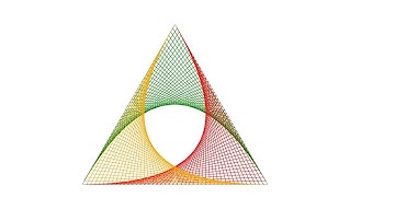 String art - Geometric Triangle Pattern | Handmade string Design