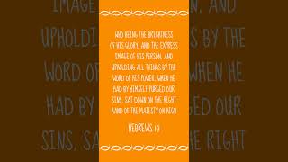 Hebrews 1:3 ✝ Bible Verse of the Day 📜
