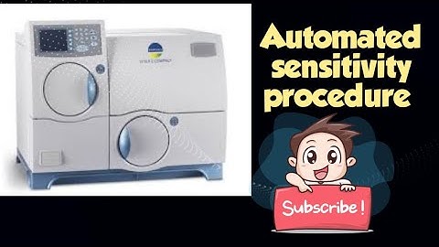 Automated sensitivity procedure from vitek machine...