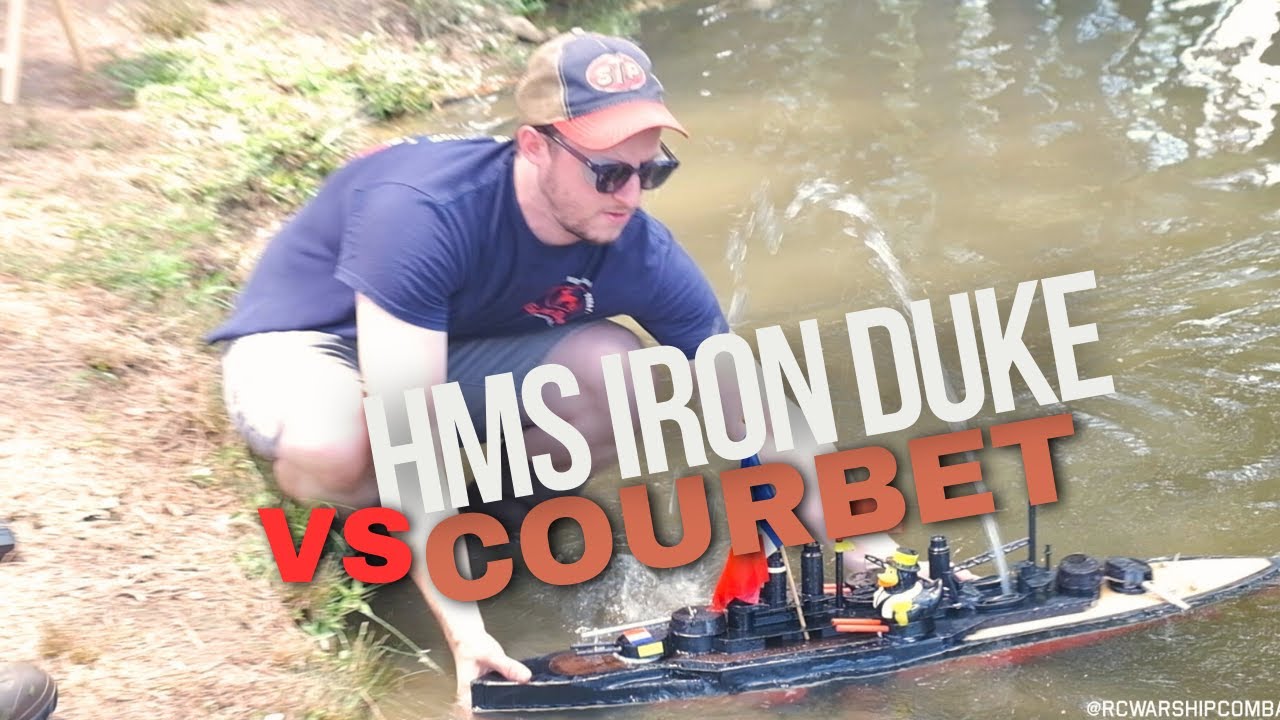 Courbet VS HMS IronDuke - RC WARSHIP COMBAT