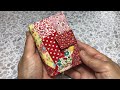 クレイジーキルトのコインケース付きカード入れ❣️Crazy quilt card holder with coin case. ❣️
