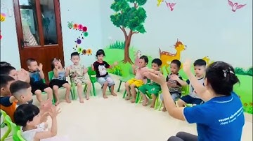 Vận Động Theo Nhạc Xem Đôi Tai, Xem Mái Tóc #vuichoicungcon #mamnon #mamnonsongngu #cute #funny